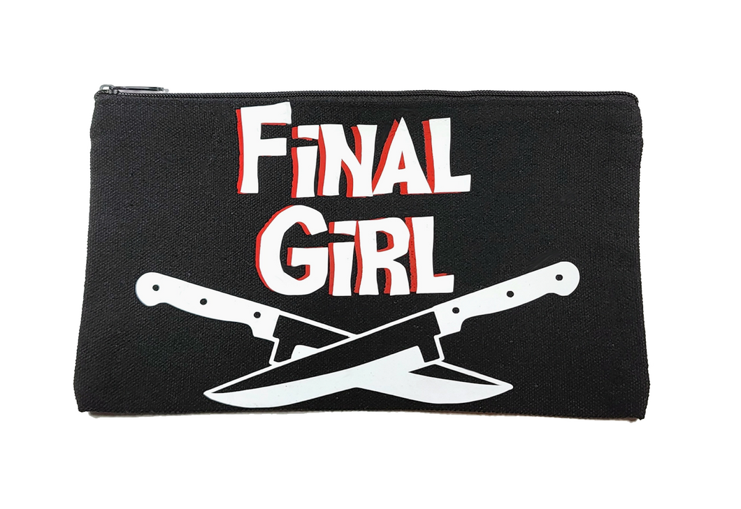 Final Girl horror zippered pouch