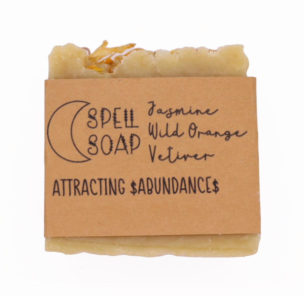 Jasmine, vetiver & wild orange Spell Soap ~ Money & abundance