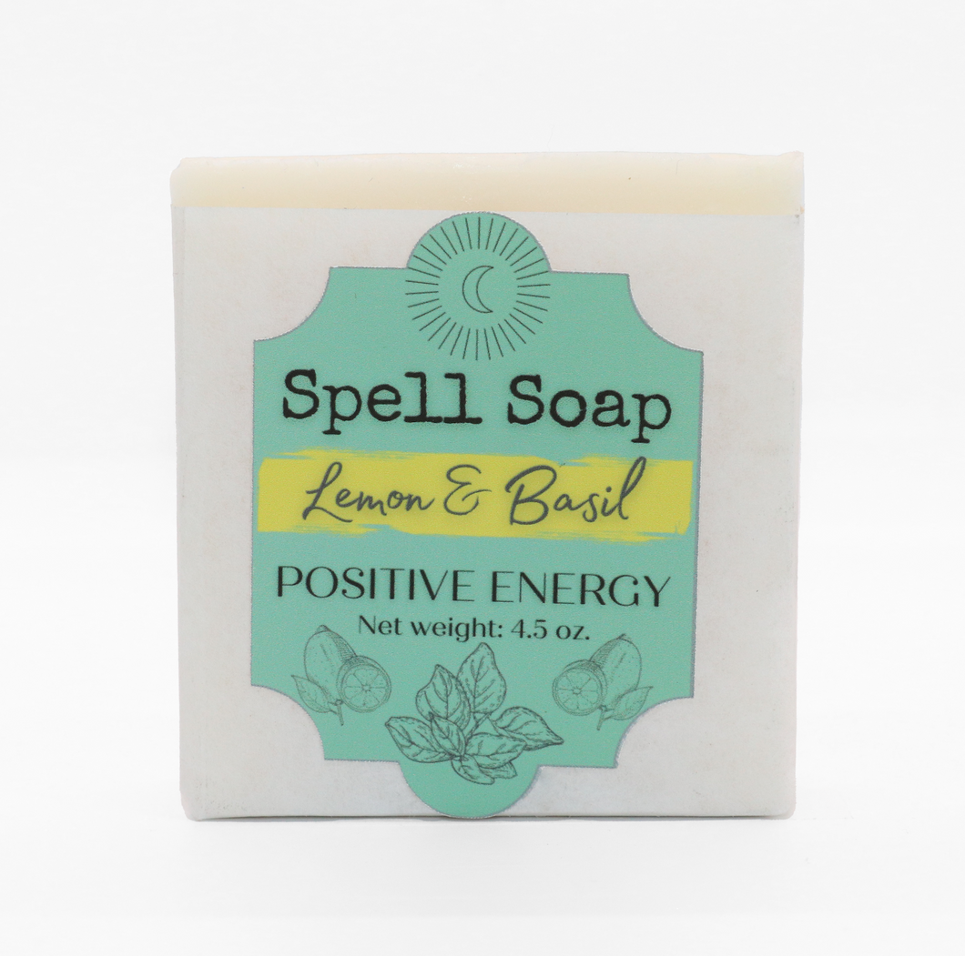 Lemon & basil Spell Soap ~ Positive energy