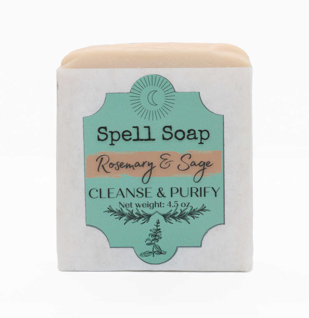 Rosemary & Sage Spell Soap ~ Cleanse + Protect