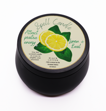 Load image into Gallery viewer, Lemon &amp; basil Spell Candle ~ Positive energy
